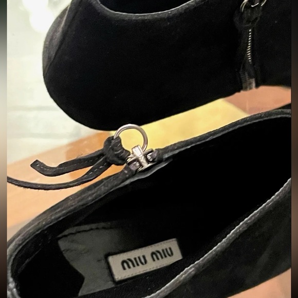 Miu Miu Suede Ankle Boots - Picture 5 of 6